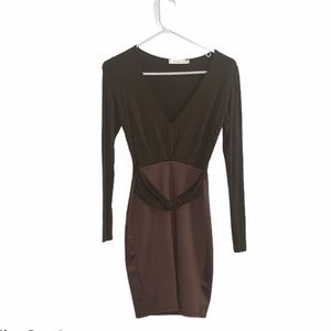 *Host Pick* Brown V Neck Dress